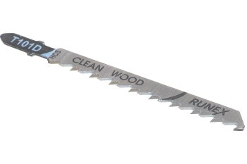 Пилка для лобзика Runex T101D 75 мм по дереву 2 шт.