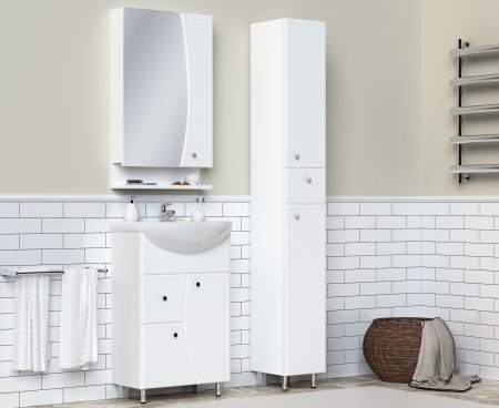 Тумба напольная Кармель 73х51х30,1см цвет белый