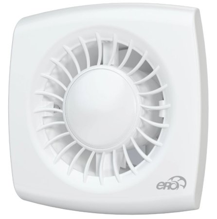 Вентилятор ERA WIND Ø100мм белый 151х151х70мм