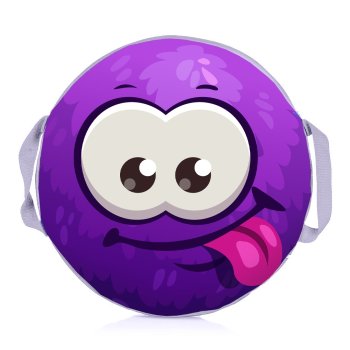 Ледянка мягкая Пушистик Фиолетовый 45 см