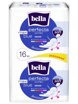 Прокладки гигиенические Bella Perfecta Blue maxi ультратонкие 16шт