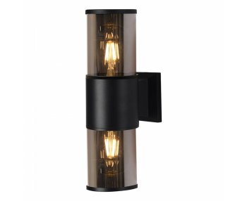 Светильник фасадный настенный Feron черный DH1302 E27 2х40Вт