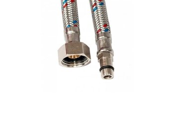 Гибкая подводка FT GROUP для смесителя 40см 1/2"x M10 нержавеющая сталь штуцер-гайка