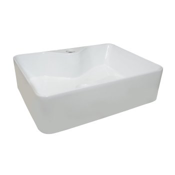 Раковина CeramaLux фаянс 480мм прямоугольная цвет белый
