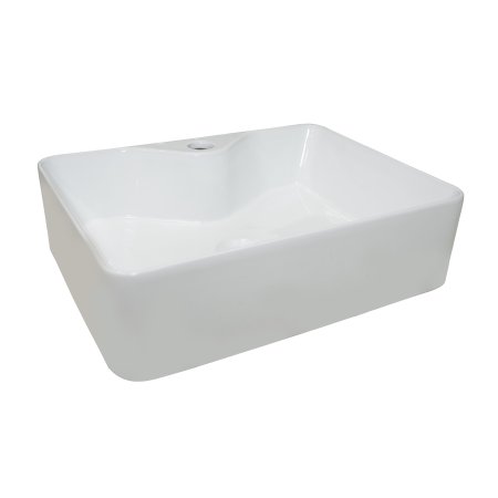 Раковина CeramaLux фаянс 480мм прямоугольная цвет белый