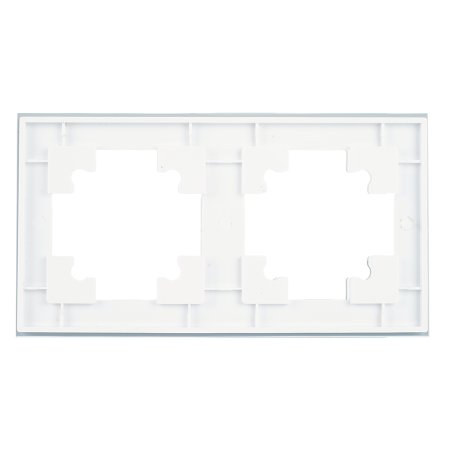 Рамка STEKKER Катрин 2 поста, цвет белый, арт. GFR00-7002-01