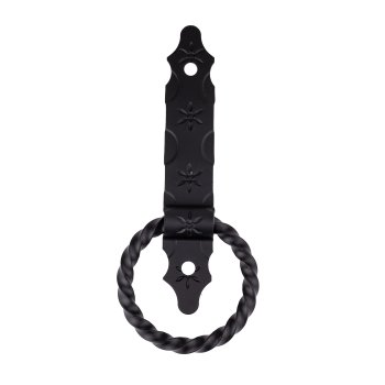 Ручка-кольцо Домарт 290х150мм черная