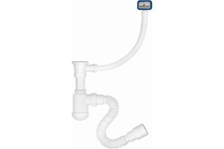 Сифон MasterProf для кухни 1 1/2" 40 мм 700 мм с переливом