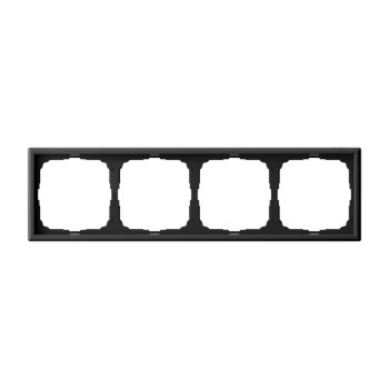 Рамка Systeme Electric ARTGALLERY 4 поста, цвет карбон, арт. GAL001004