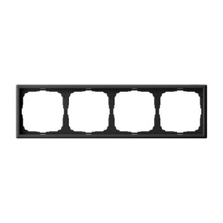 Рамка Systeme Electric ARTGALLERY 4 поста, цвет карбон, арт. GAL001004