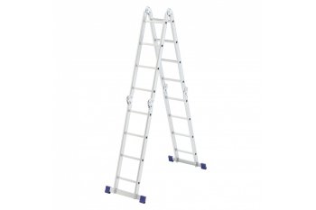 Лестница трансформер Сибртех 4х4 ступени алюминиевая