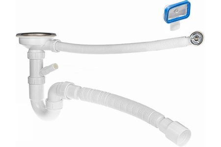 Сифон MasterProf для кухни 3 1/2" 40 мм 500 мм с переливом