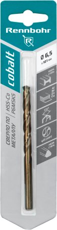 Сверло по металлу RENNBOHR 668065 6,5 мм 101 мм 1 шт