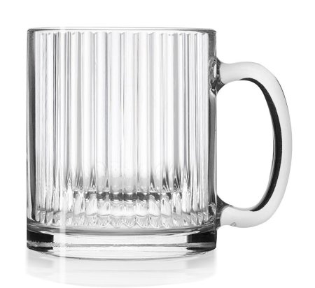 Кружка Вертикаль, 350 мл, стекло цвет прозрачный