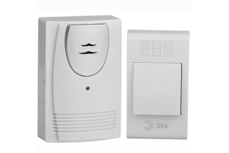 Звонок дверной ЭРА C61 беспроводной белый Звонок дверной ЭРА C61 беспроводной белый