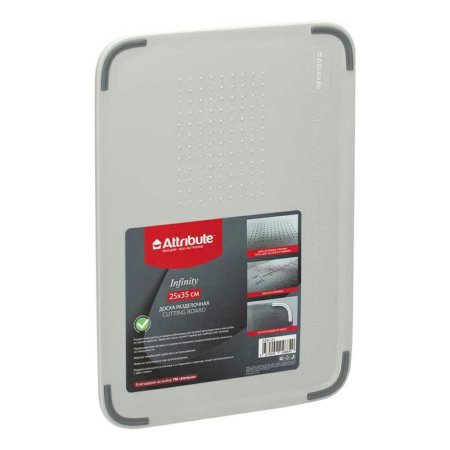 Доска разделочная INFINITY 35х25см 9мм пластик цвет серый