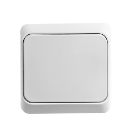 Выключатель накладной Schneider Electric Этюд 1 кл. белый, без подсветки, арт. BA10-001B