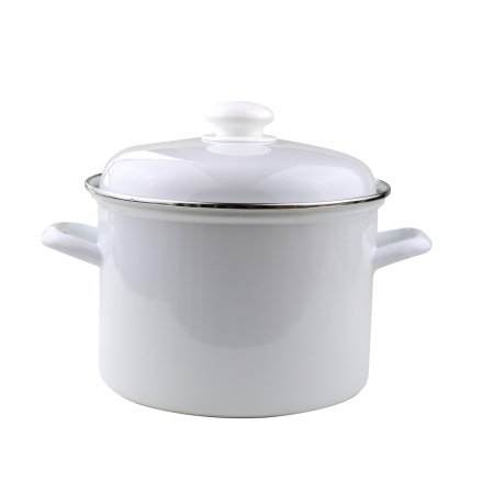 Кастрюля без деколи 4,5л эмалированная сталь