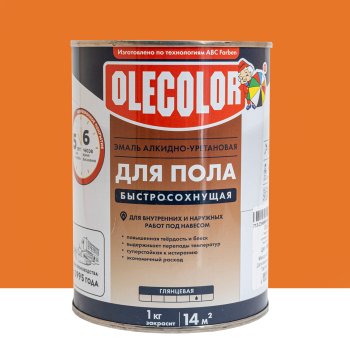 Эмаль ABC-Farben Olecolor для полов золотистая 0,8 л высокоглянцевая
