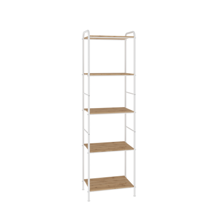 Стеллаж ЗМИ Валенсия15W 1555х455х300мм цвет белый