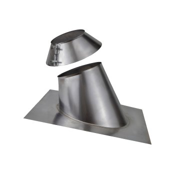 Проход кровли с фланцем 150мм 0,5мм 30° нержавеющая сталь