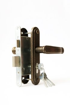 Замок врезной Зенит 3В4-3.03 бронза 22мм