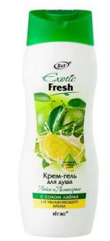 Крем-гель для душа Exotic Fresh Лайм и лемонграсс 500мл