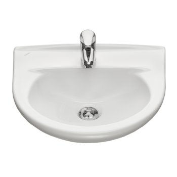 Раковина Santeri Родничок фарфор 455мм полукруглая цвет белый