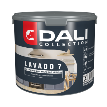 Краска водно-дисперсионная Dali Collection LAVADO 7 моющаяся основа А 2,5 л