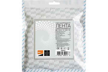 Лента светодиодная Jazzway 6Вт/м 12В IP65 6 500К холодный белый уп.5м (св/диоды SMD2835)