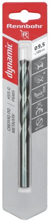 Сверло по металлу RENNBOHR 675095 9,5 мм 125 мм 1 шт