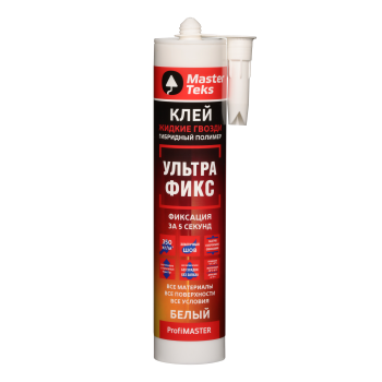 Клей для тяжелых конструкций MasterTeks ProfiMaster УльтраФикс белый 290 гр