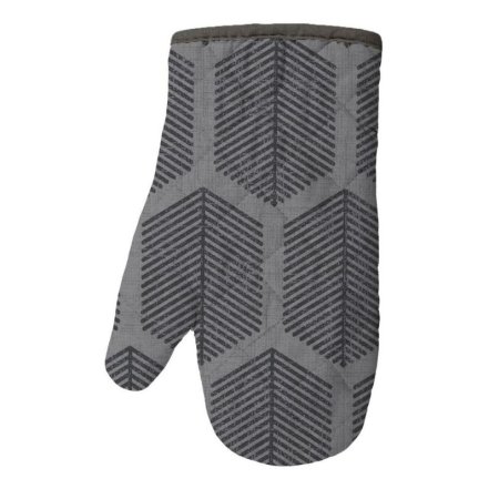 Прихватка-рукавица Паттерн 28х18 см 1шт серый