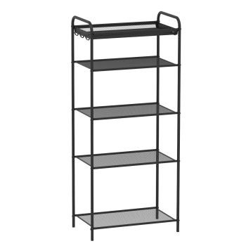 Этажерка для обуви 4-х ярусная Верона 95х 45х 30см цвет черный