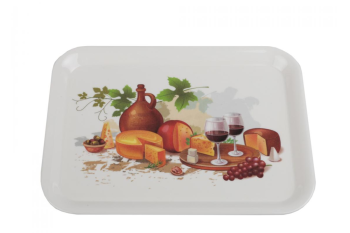 Поднос Винная дегустация пластик 33х24,5 см Поднос Винная дегустация пластик 33х24,5 см