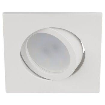 Точечный светильник ЭРА KL87 WH GU5.3 встраиваемый алюминий без подсв.