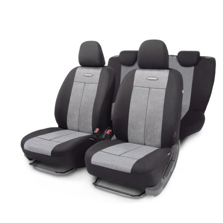 Чехлы для автокресел Autoprofi TT-902V BK/D.GY велюр