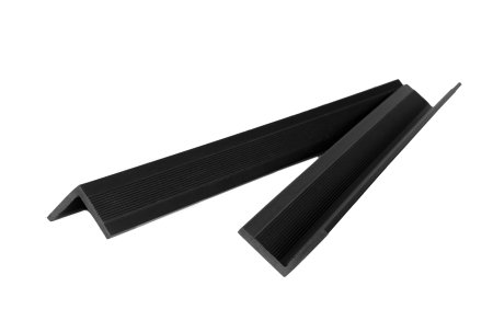 Угловой профиль дерево-полимерный композит чёрный 40х40