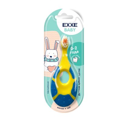 Зубная щетка Exxe Baby, жесткость мягкая