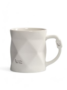 Кружка BLACK&WHITE, 380 мл, фарфор цвет белый