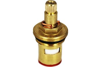 Кран-букса металлокерамическая 20 шлицев 1/2" цвет желтый