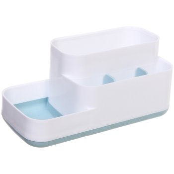 Подставка для зубных щеток с разделителем Rikki3 пластик цвет белый