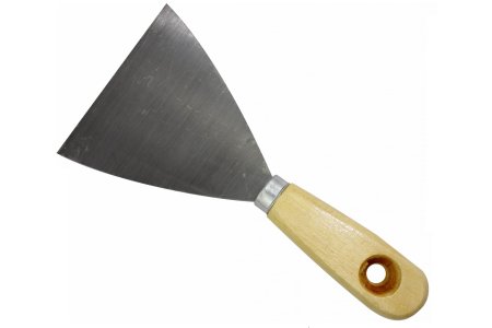 Шпатель малярный Korvus 100мм, деревянная ручка