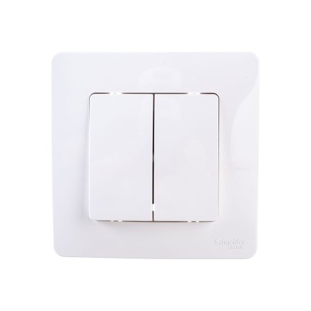 Выключатель встраиваемый Schneider Electric Blanca 2 кл. белый, без подсветки, арт. BLNVS010501