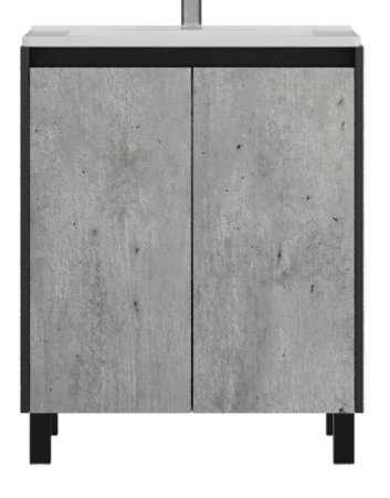 Тумба напольная Грэй 80х65х46,8см цвет бетон