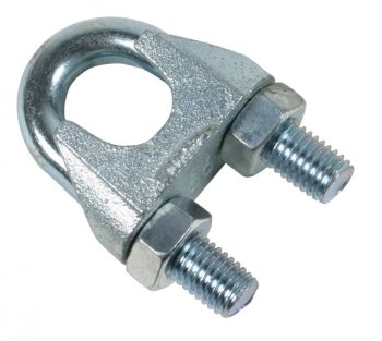 Зажим для троса DIN741 дугообразный 6 мм 2 шт.