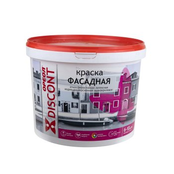 Краска водно-дисперсионная Эмпилс Ореол Дисконт фасадная белая 13 кг