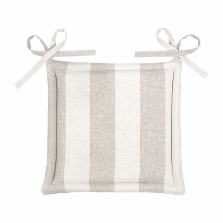 Подушка для стула 40х40х5 см экрю-зебра