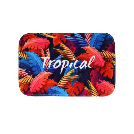 Коврик для ванной комнаты Tropical 40х60см цвет красный
