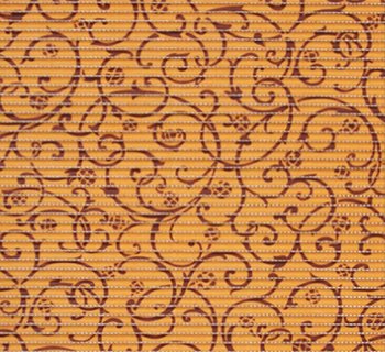 Коврик рулонный для ванной 65см Орнамент коричневый Аквалиния